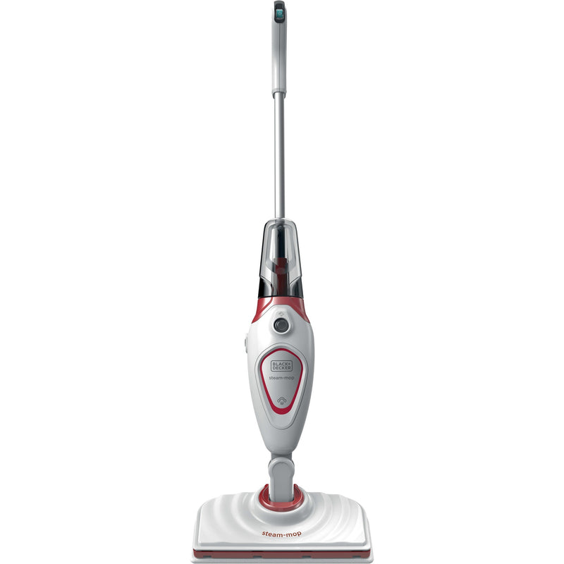 Afbeelding laden in galerijviewer, Black+decker bds1616r 1600w steam-mop met 2 stoomdoeken stoomreiniger (wit rood)