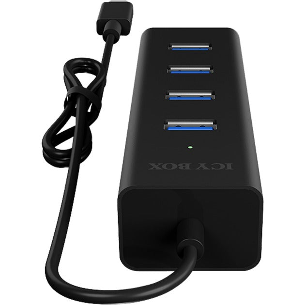 Afbeelding laden in galerijviewer, Icy box ib-hub1409-c3 usb-hub (zwart, 4x usb-a 3.2 (5 gbit s), 1x usb-c 3.2 (5 gbit s))