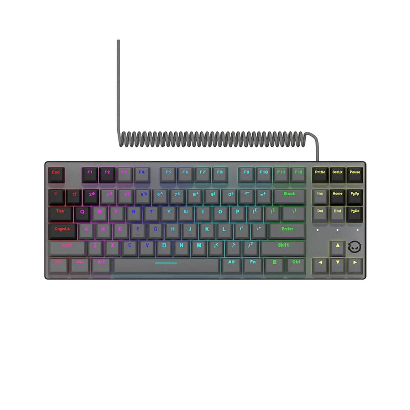 Afbeelding laden in galerijviewer, Lorgar azar 514tkl rgb mechanisch gaming toetsenbord (zwart, us lay-out (qwerty), logar dream, 80% (tkl), rgb)
