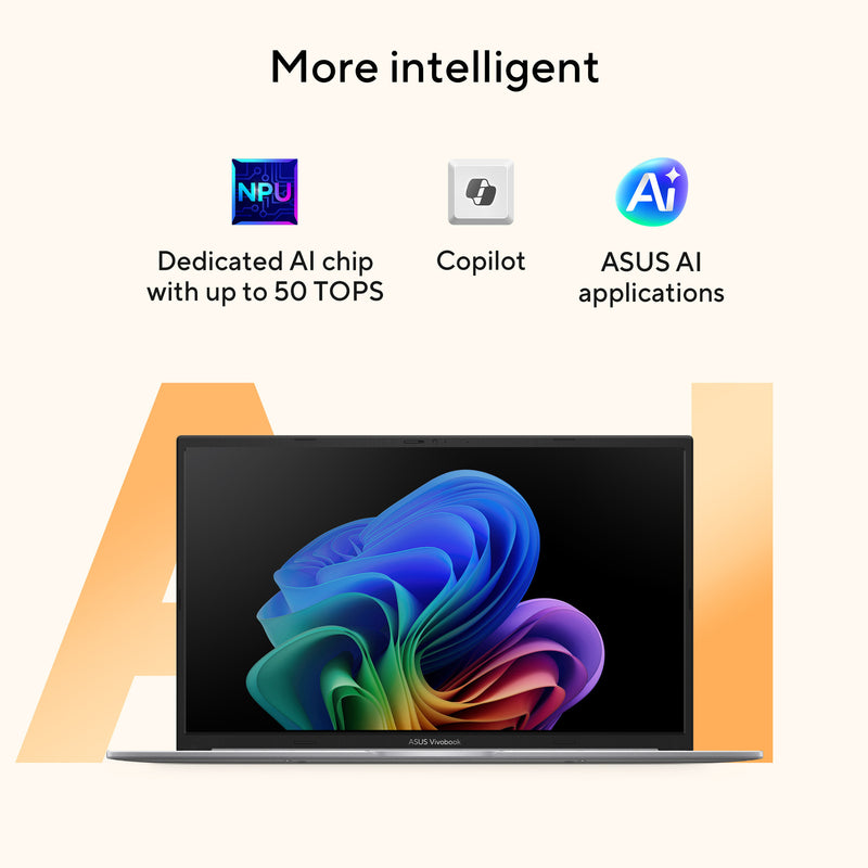 Afbeelding laden in galerijviewer, Asus vivobook 18 m1807ga-s8004w 18 laptop (blauw | ryzen ai 7 445 | radeon 840m | 32 gb | 1 tb ssd)