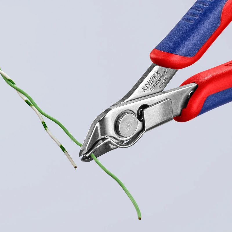 Afbeelding laden in galerijviewer, Knipex 78 13 125 electronic super knips® precisietang 125mm met draadklem | inox
