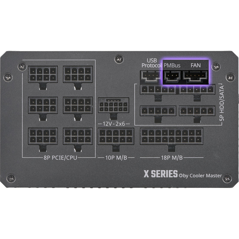 Afbeelding laden in galerijviewer, Cooler master , 1100 watt voeding (zwart)