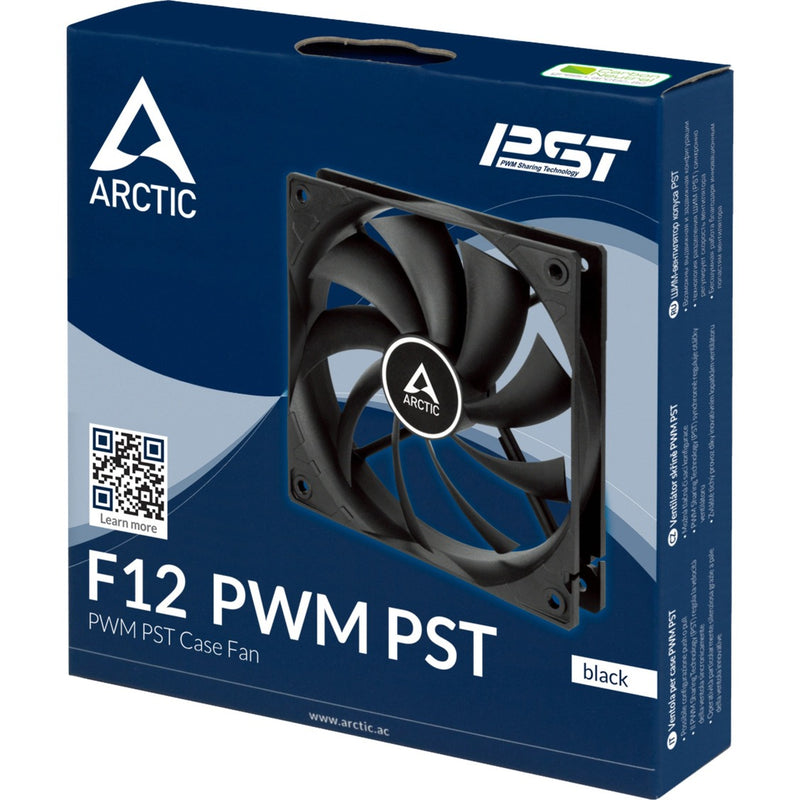 Afbeelding laden in galerijviewer, Arctic f12 pwm pst case fan (zwart, 120 x 120 x 25 mm)