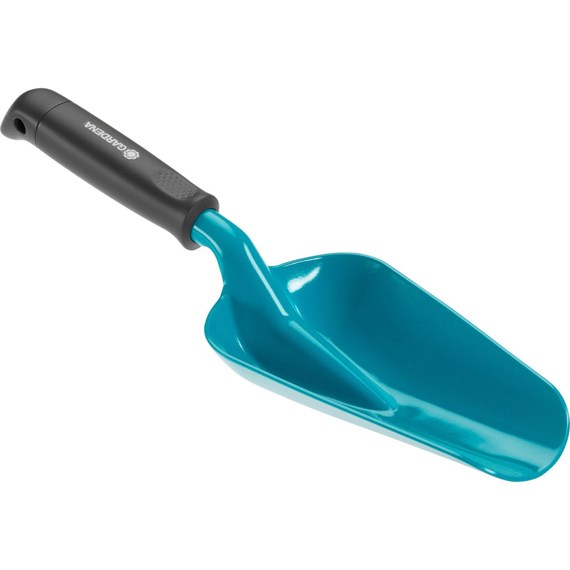 Afbeelding laden in galerijviewer, Gardena bloemenschep groot handschepje (turquoise zwart, 8953-20)