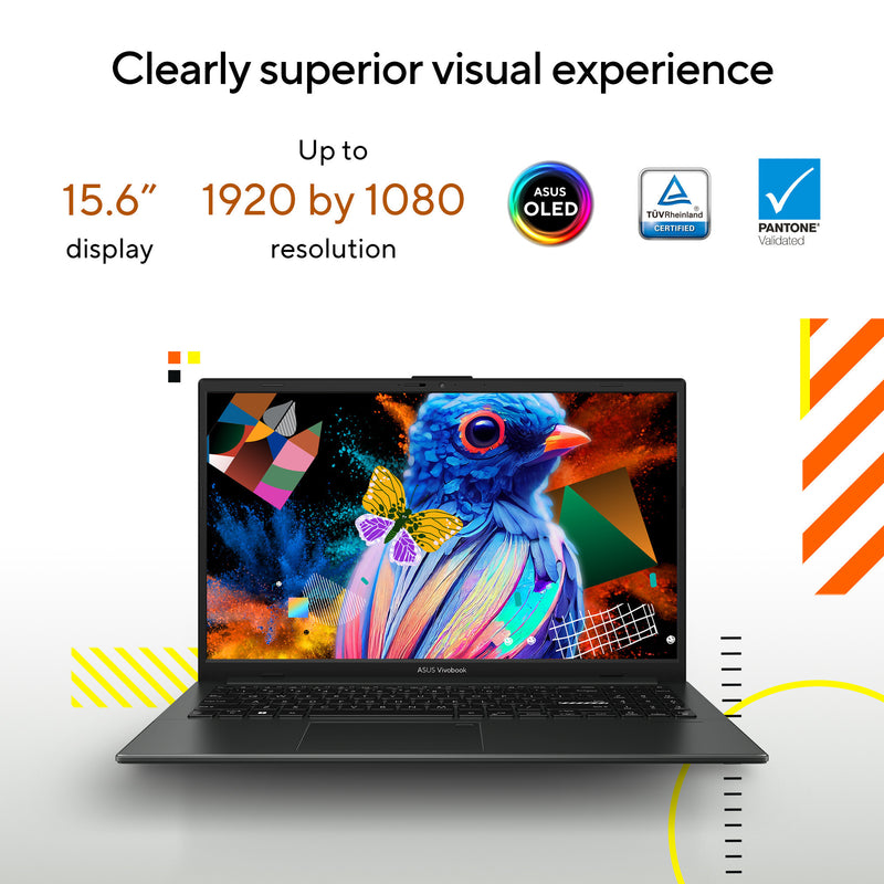 Afbeelding laden in galerijviewer, Asus vivobook go 15 e1504fa-bq5403w 15.6 laptop (zwart | ryzen 5 40 | radeon 610m | 8 gb | 512 gb ssd)