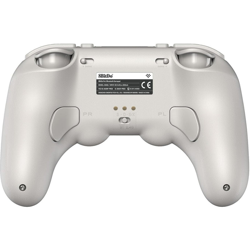 Afbeelding laden in galerijviewer, 8bitdo pro 3 bluetooth gamepad (lichtgrijs rood, switch 1 2, pc, android, 2.4 ghz bluetooth usb)