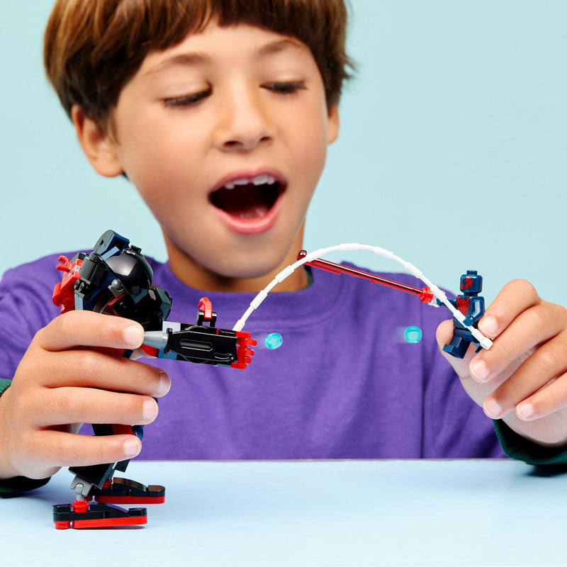 Afbeelding laden in galerijviewer, Lego marvel super heroes - miles morales mecha vs. spider-man 2099 constructiespeelgoed (76337)