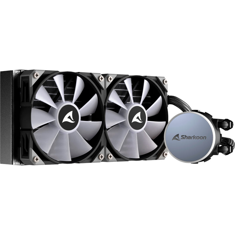 Afbeelding laden in galerijviewer, Sharkoon s70 rgb waterkoeling (zwart, 4-pins pwm fan-connector)