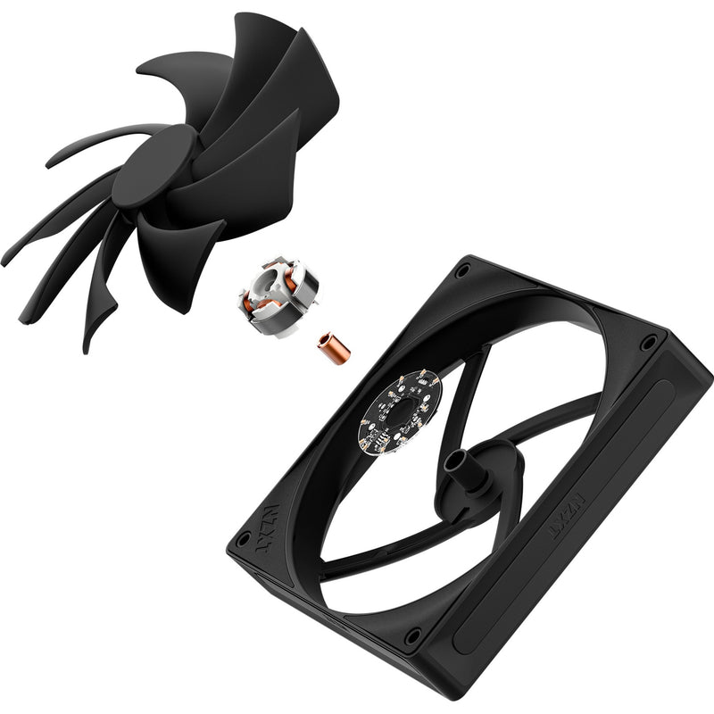 Afbeelding laden in galerijviewer, Nzxt f140q case fan (zwart, 140 x 140 x 25 mm, pwm)