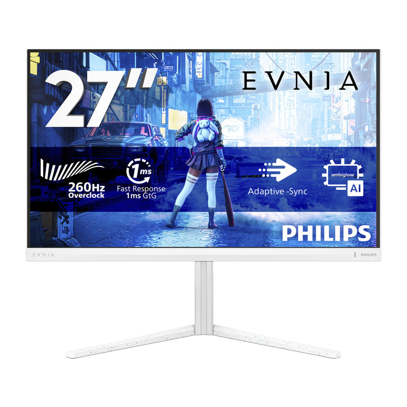 Afbeelding laden in galerijviewer, Philips evnia 27m2n5201p 27 gaming monitor (wit, 2x hdmi, 1x displayport, 260 hz (oc))