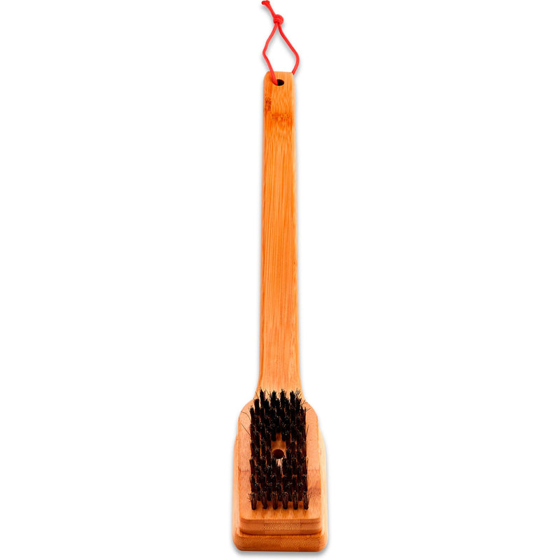 Afbeelding laden in galerijviewer, Weber reinigingsborstel - bamboe grillreinigingsborstel (45 cm)