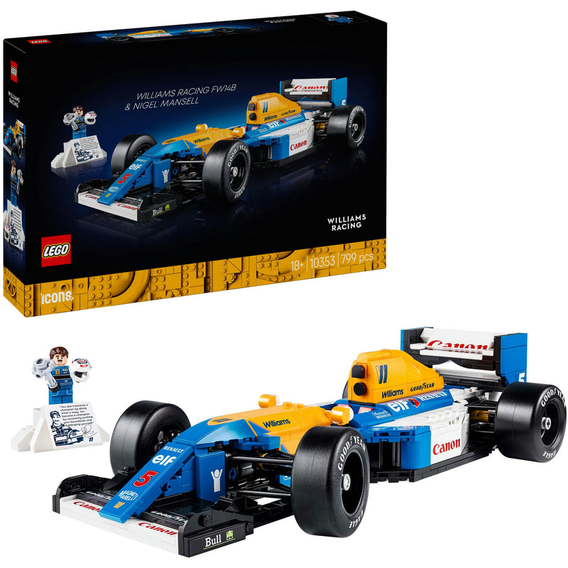 Afbeelding laden in galerijviewer, Lego icons williams racing fw14b en nigel mansell formule 1 auto - 10353