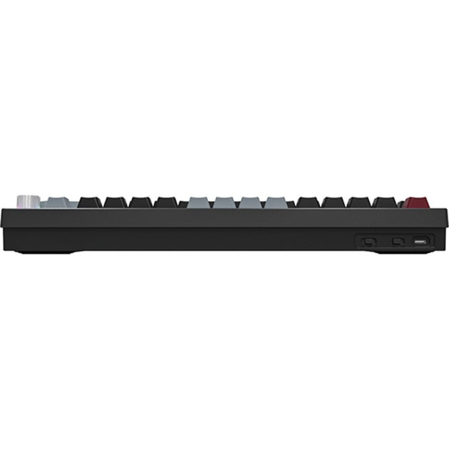 Afbeelding laden in galerijviewer, Montech mkey pro darkness rgb mechanisch toetsenbord (zwart, us lay-out (qwerty), gateron g pro yellow, 75%, hot-swappable, rgb, double-shot pbt, usb-c | 2.4 ghz | bluetooth 5.2)