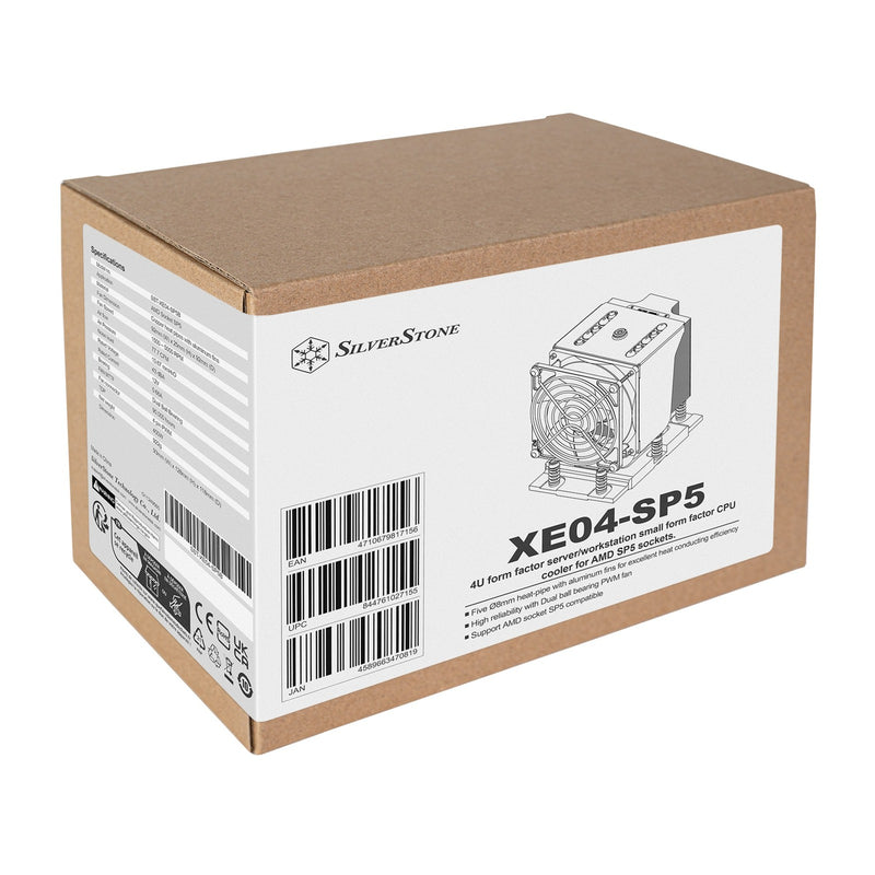 Afbeelding laden in galerijviewer, Silverstone sst-xe04-sp5b cpu-koeler (4-pins pwm fan-connector)