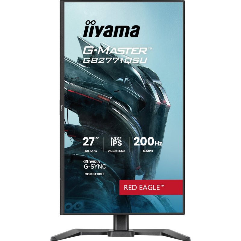 Afbeelding laden in galerijviewer, Iiyama g-master red eagle gb2771qsu-b1 27 gaming monitor (zwart, 2x hdmi, displayport, 2x usb-a, 2x usb-c, 200 hz)