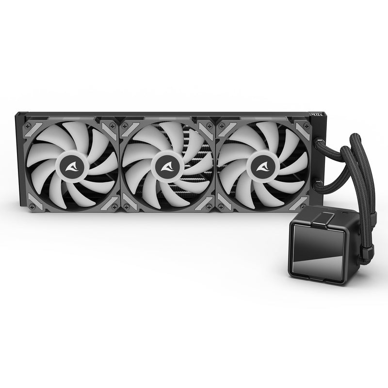 Afbeelding laden in galerijviewer, Sharkoon s60 argb waterkoeling (zwart, 4-pin pwm)