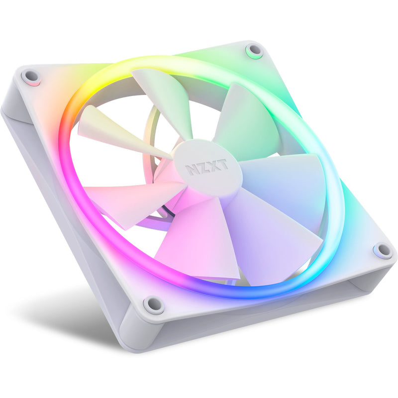 Afbeelding laden in galerijviewer, Nzxt f140 rgb duo case fans (wit, 2 stuks, 140 x 140 x 25 mm, pwm, incl. controller)