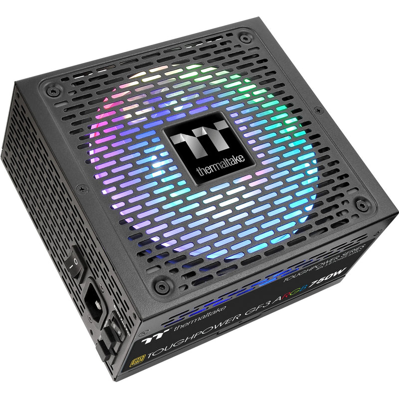 Afbeelding laden in galerijviewer, Thermaltake toughpower gf3 argb gen 5 eu modulaire 750 watt voeding (zwart, 4x pcie)