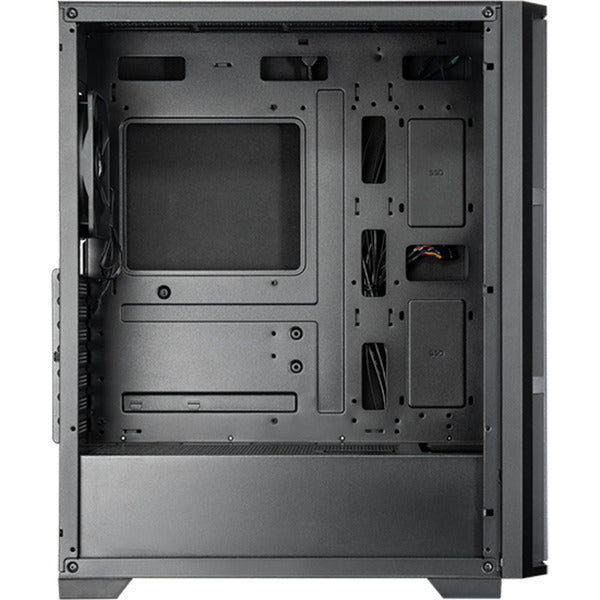 Afbeelding laden in galerijviewer, Chieftec pro midi q midi tower behuizing (zwart | 3x usb-a | 1x usb-c)