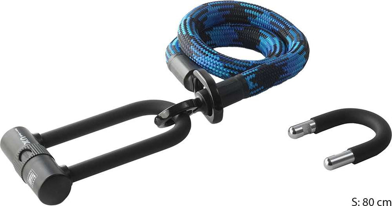 Afbeelding laden in galerijviewer, Texlock eyelet u x - u-lock incl. textile cable with steel core