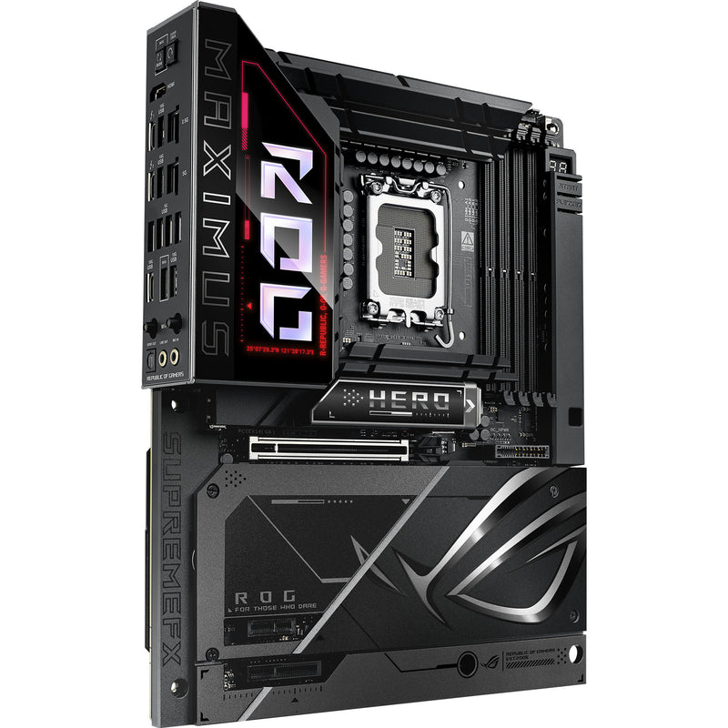Afbeelding laden in galerijviewer, Asus rog maximus z890 hero btf socket 1851 moederbord (zwart, raid, 5 gb-lan, wi-fi 7, bt, sound, atx)