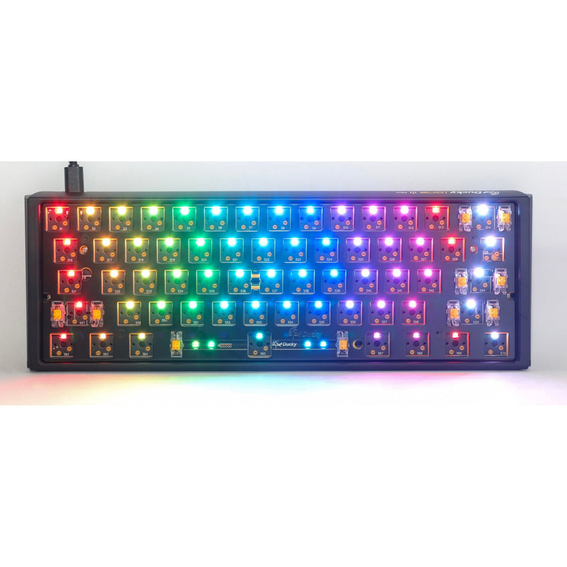Afbeelding laden in galerijviewer, Ducky one 3 mini ansi layout barebone rgb mechanisch toetsenbord (zwart, us lay-out (qwerty), 60%, rgb leds, hot swap, barebone)