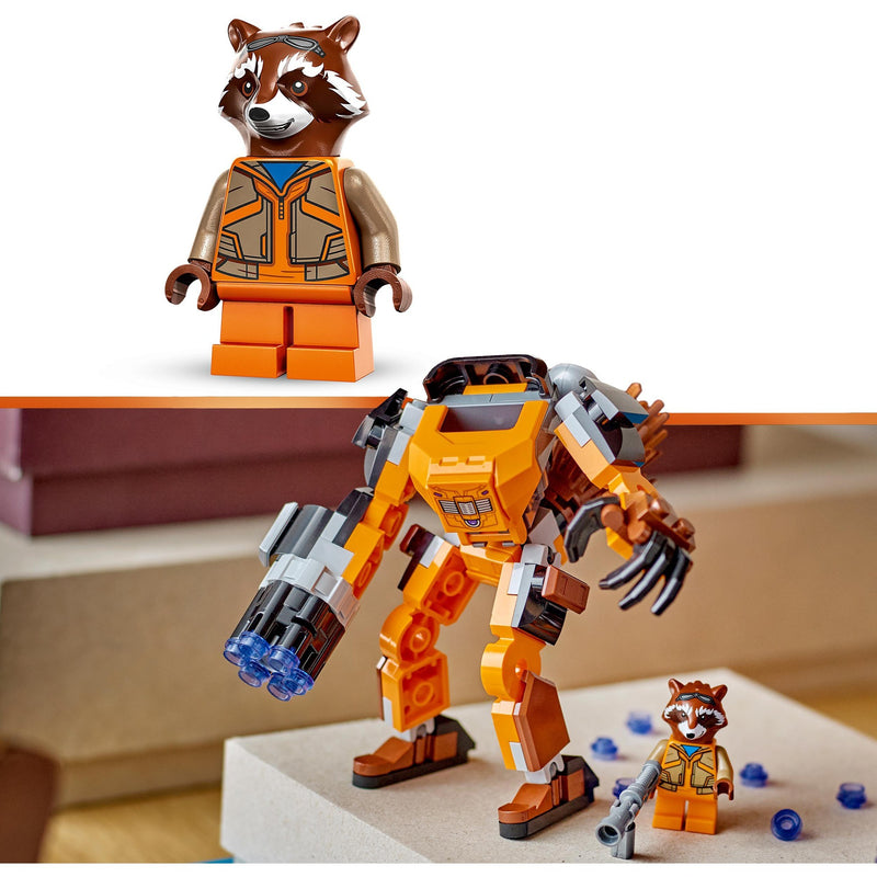 Afbeelding laden in galerijviewer, Lego marvel - rocket mechapantser constructiespeelgoed (76243)