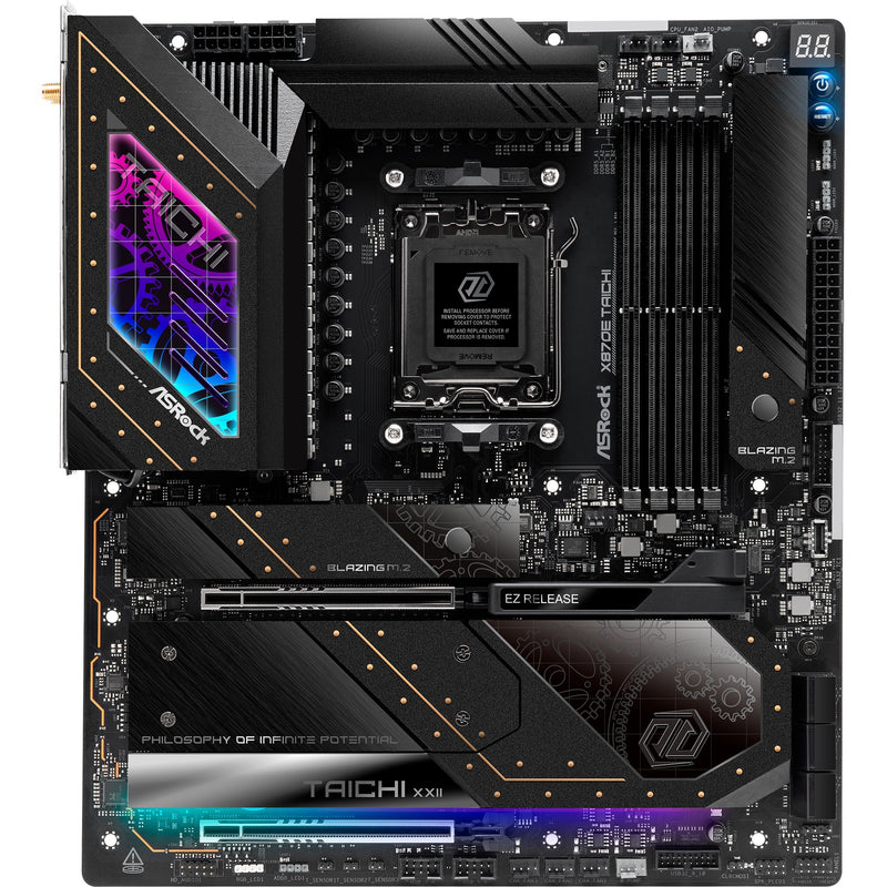 Afbeelding laden in galerijviewer, Asrock x870e taichi socket am5 moederbord (raid, 5 gb-lan, wi-fi 7, bt, e-atx)
