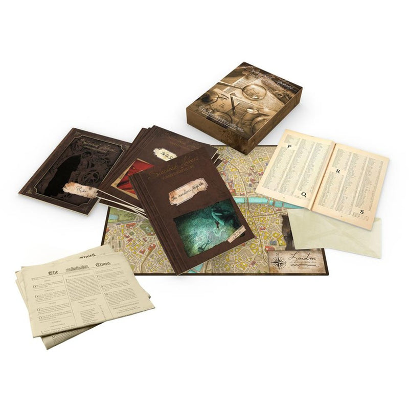 Afbeelding laden in galerijviewer, Asmodee sherlock holmes consulting detective: the thames murders other cases bordspel (engels, 1 - 8 spelers, 60 - 90 minuten, vanaf 12 jaar)