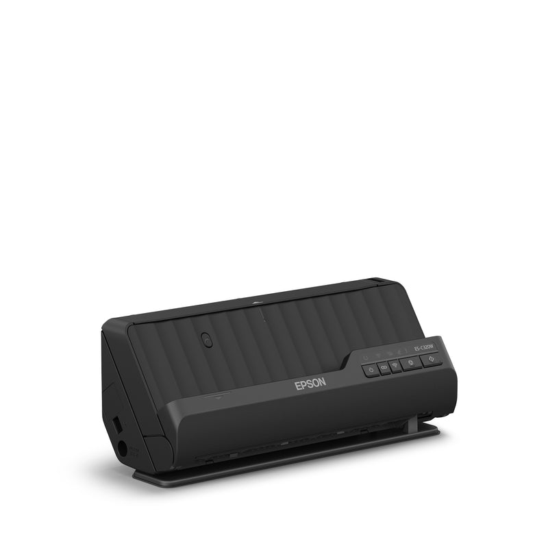 Afbeelding laden in galerijviewer, Epson es-c320w compacte a4-documentscanner met wi-fi-connectiviteit en u-traject (zwart, a4, a5, a6, b5)