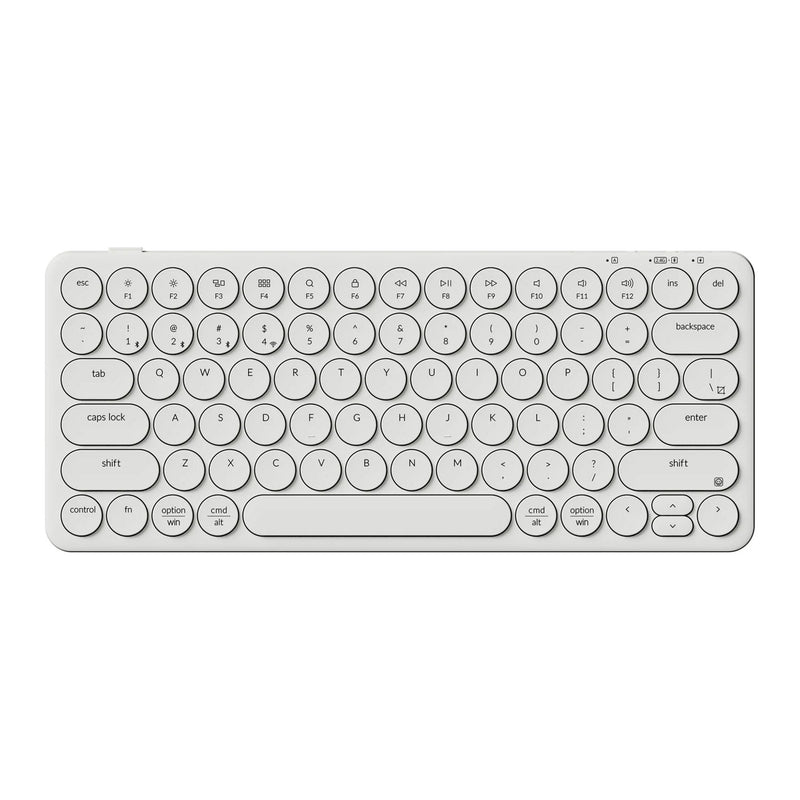 Afbeelding laden in galerijviewer, Keychron b3 pro-k8 toetsenbord (wit, us lay-out (qwerty), scissor switches, 75%, abs keycaps, 2.4 ghz | bluetooth | usb)