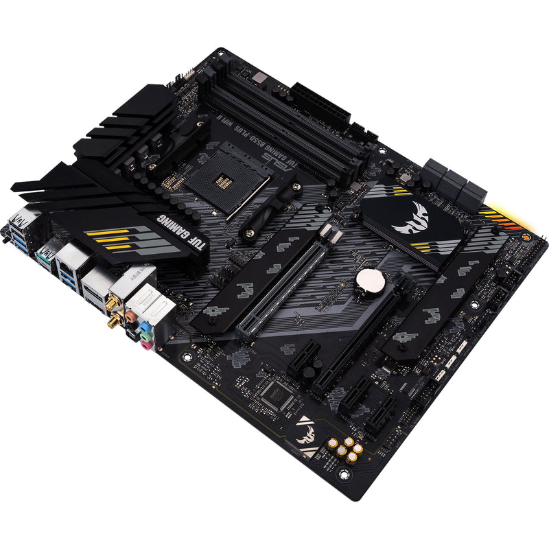 Afbeelding laden in galerijviewer, Asus tuf gaming b550-plus wifi ii socket am4 moederbord (zwart, raid, gb-lan, wi-fi 6, bt, sound, atx)