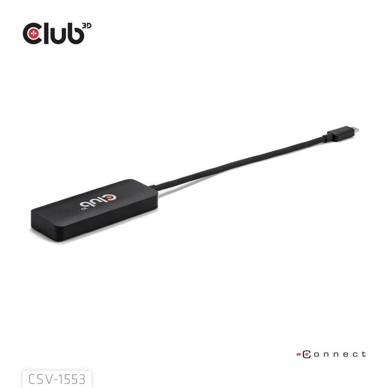 Afbeelding laden in galerijviewer, Club 3d usb-c naar 3x displayport hub (zwart)