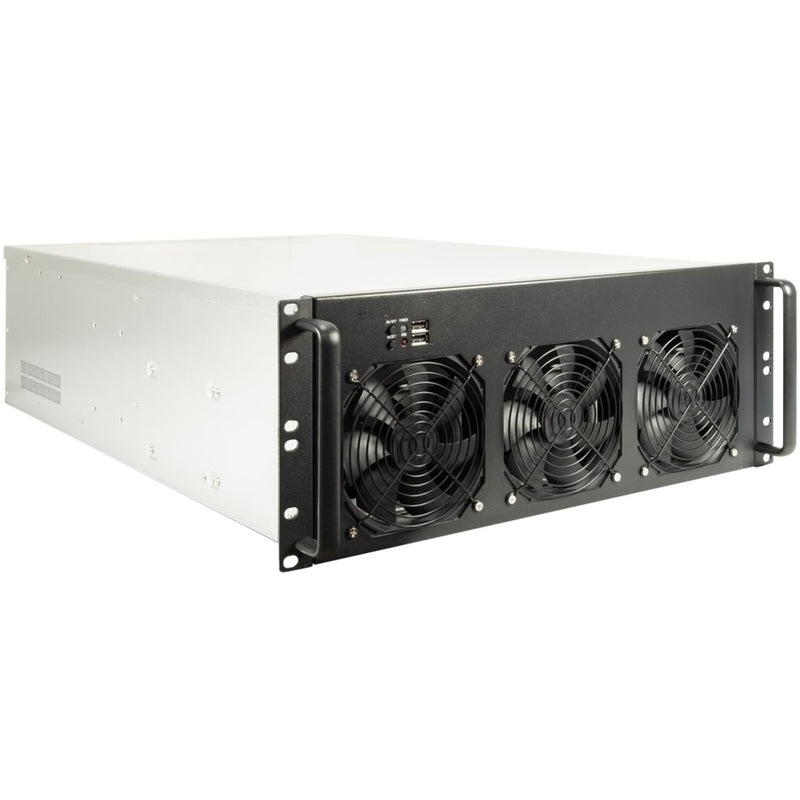 Afbeelding laden in galerijviewer, Inter-tech 4f28 mining-rack, server behuizing (zwart | 2x usb-a)