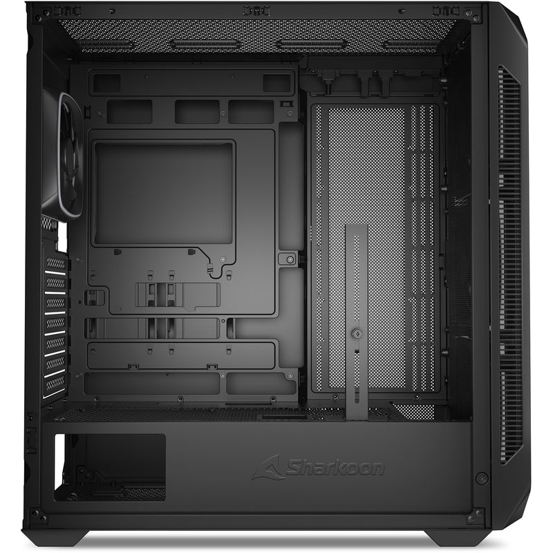 Afbeelding laden in galerijviewer, Sharkoon ak5g rgb midi tower behuizing (zwart | 2x usb-a | 1x usb-c | rgb | tempered glass)