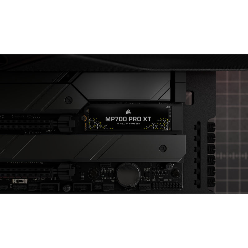 Afbeelding laden in galerijviewer, Corsair mp700 pro xt 1 tb ssd (zwart, pcie gen5 x4 nvme 2.0, m.2 2280, 3d tlc nand)