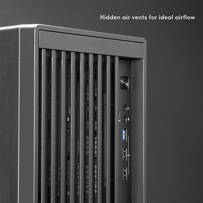Afbeelding laden in galerijviewer, Chieftec uni bs-20b-op mini tower behuizing (zwart | 3x usb-a | 1x usb-c)