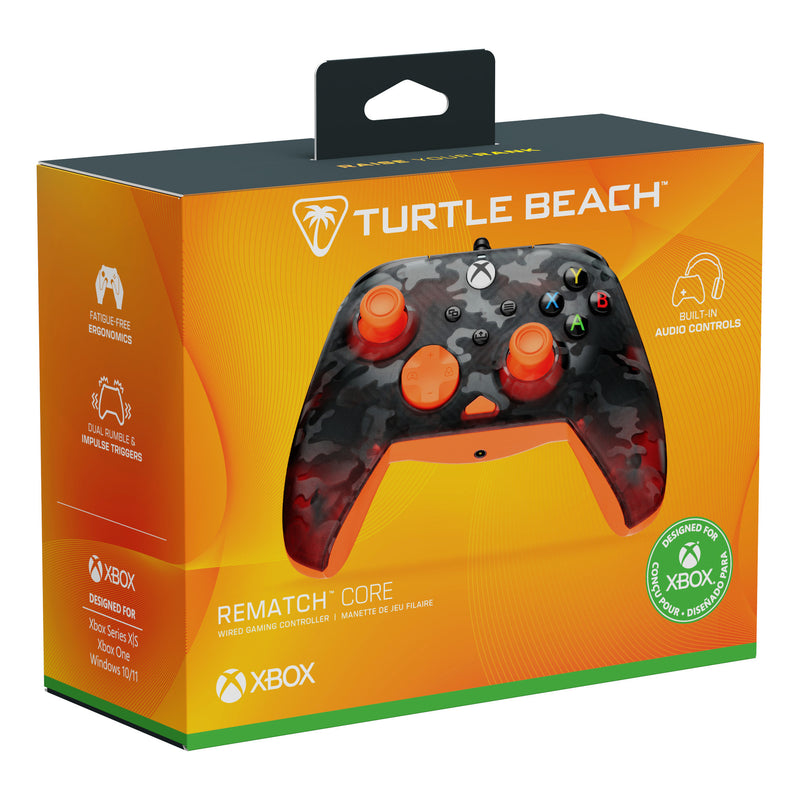 Afbeelding laden in galerijviewer, Turtle beach rematch core bedrade controller (zwart oranje, xbox serie x|s, xbox one, pc)