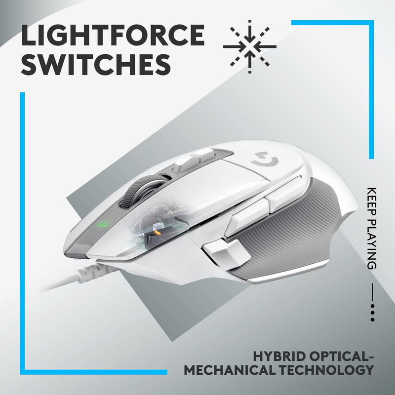 Afbeelding laden in galerijviewer, Logitech g502 x gaming mouse (wit, 100 - 25.600 dpi)