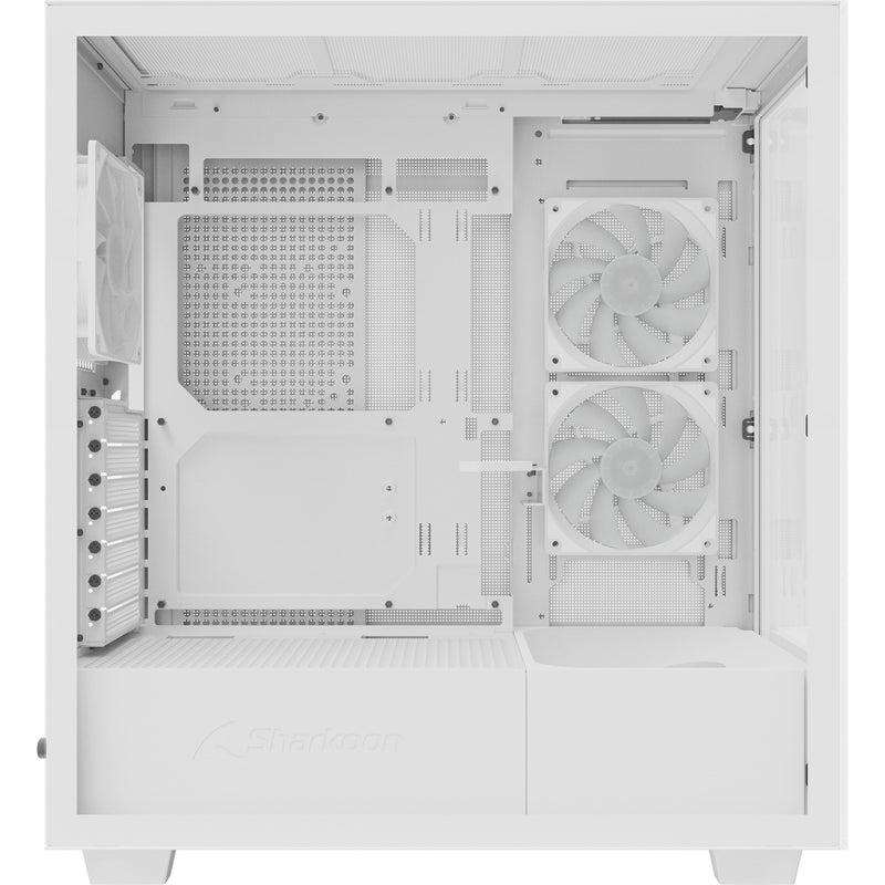 Afbeelding laden in galerijviewer, Sharkoon rebel c60 rgb midi tower behuizing (wit | 2x usb-a | 1x usb-c | rgb | tempered glass)