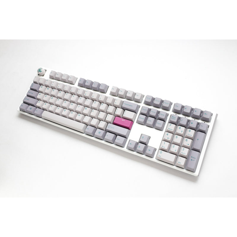 Afbeelding laden in galerijviewer, Ducky one 3 mist grey rgb mechanisch toetsenbord (lichtgrijs, us lay-out (qwerty), cherry mx red, 100%, rgb led, double-shot pbt, hot-swappable, quack mechanics)