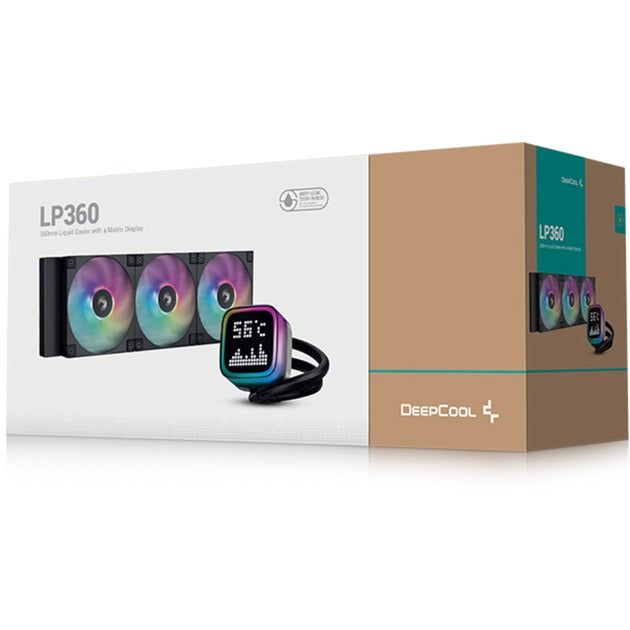 Afbeelding laden in galerijviewer, Deepcool lp360 waterkoeling (zwart, 4-pins pwm fan-connector)