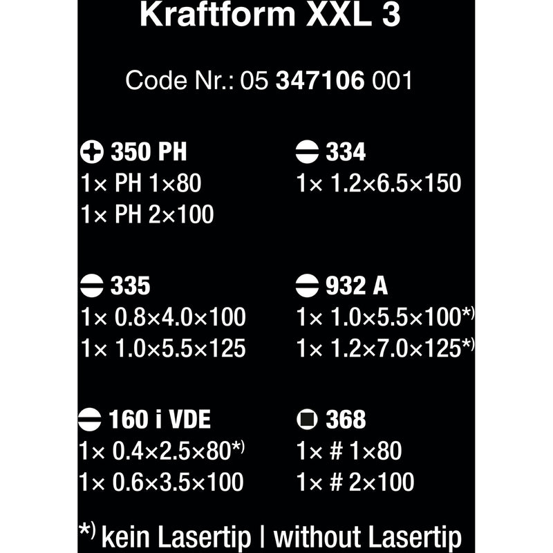 Afbeelding laden in galerijviewer, Wera kraftform xxl 3 schroevendraaier (11-delig)