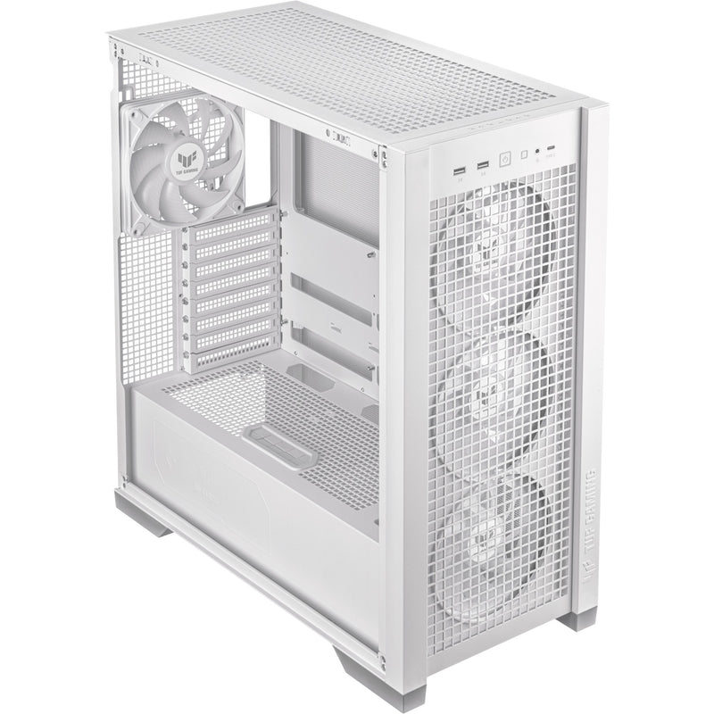 Afbeelding laden in galerijviewer, Asus tuf gaming gt302 argb midi tower behuizing (wit | 2x usb-a | 1x usb-c | rgb | tempered glass)