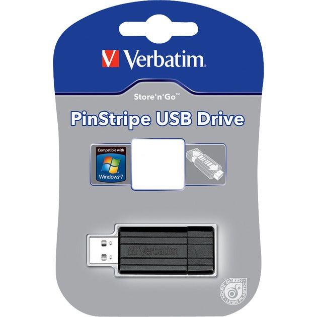 Afbeelding laden in galerijviewer, Verbatim pinstripe usb drive 16 gb usb-stick (zwart, usb 2.0)