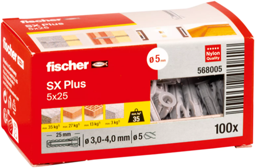 Afbeelding laden in galerijviewer, Fischer expansion plug sx plus 5x25 - 568005