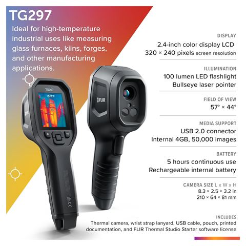 Afbeelding laden in galerijviewer, Flir tg297 warmtebeeldcamera