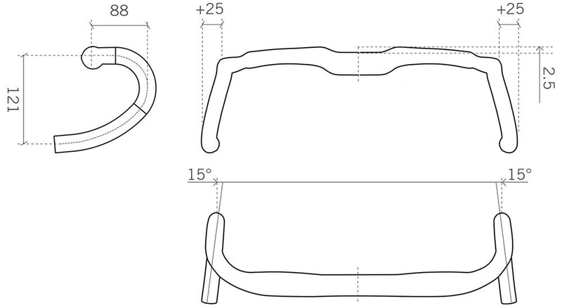 Afbeelding laden in galerijviewer, Fsa agx a-wing pro gravel handlebar