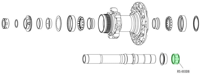 Afbeelding laden in galerijviewer, Fulcrum body locknut for db hubs