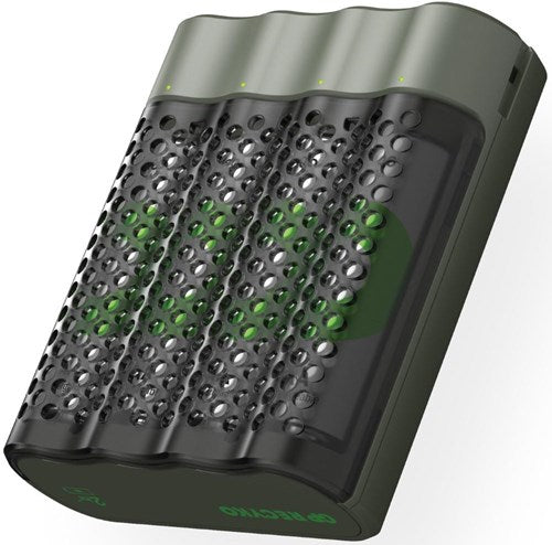 Afbeelding laden in galerijviewer, Gp batterijlader usb 2h met 4x2600ma aa batterij - 3503070